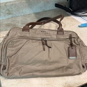 Tumi Tan Duffel Bag